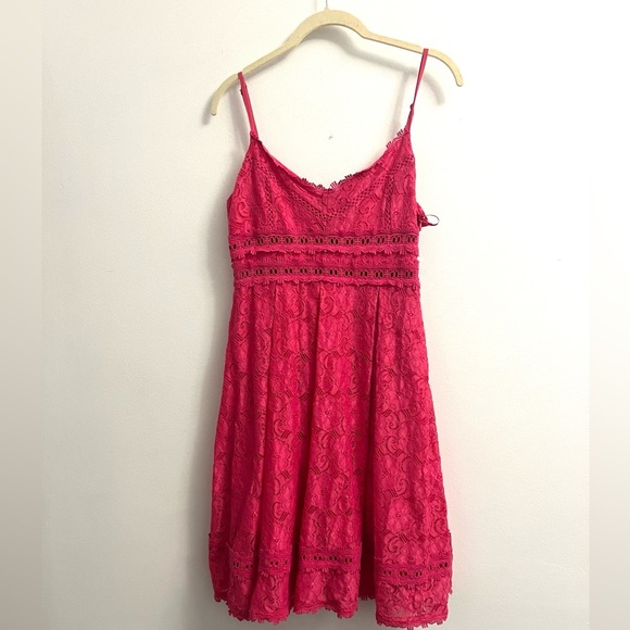 NSR - Napean Sea Rd - Pink lace spaghetti strap sundress - Size M - Picture 1 of 16